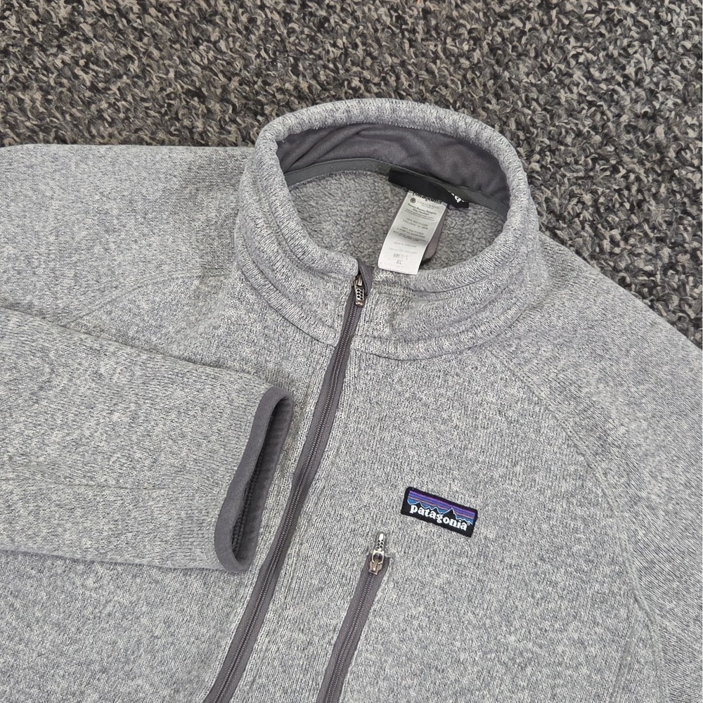 Patagonia Better Sweater Mens XL Gray 1/4 Quarter Zip Fleece Pullover Hiking